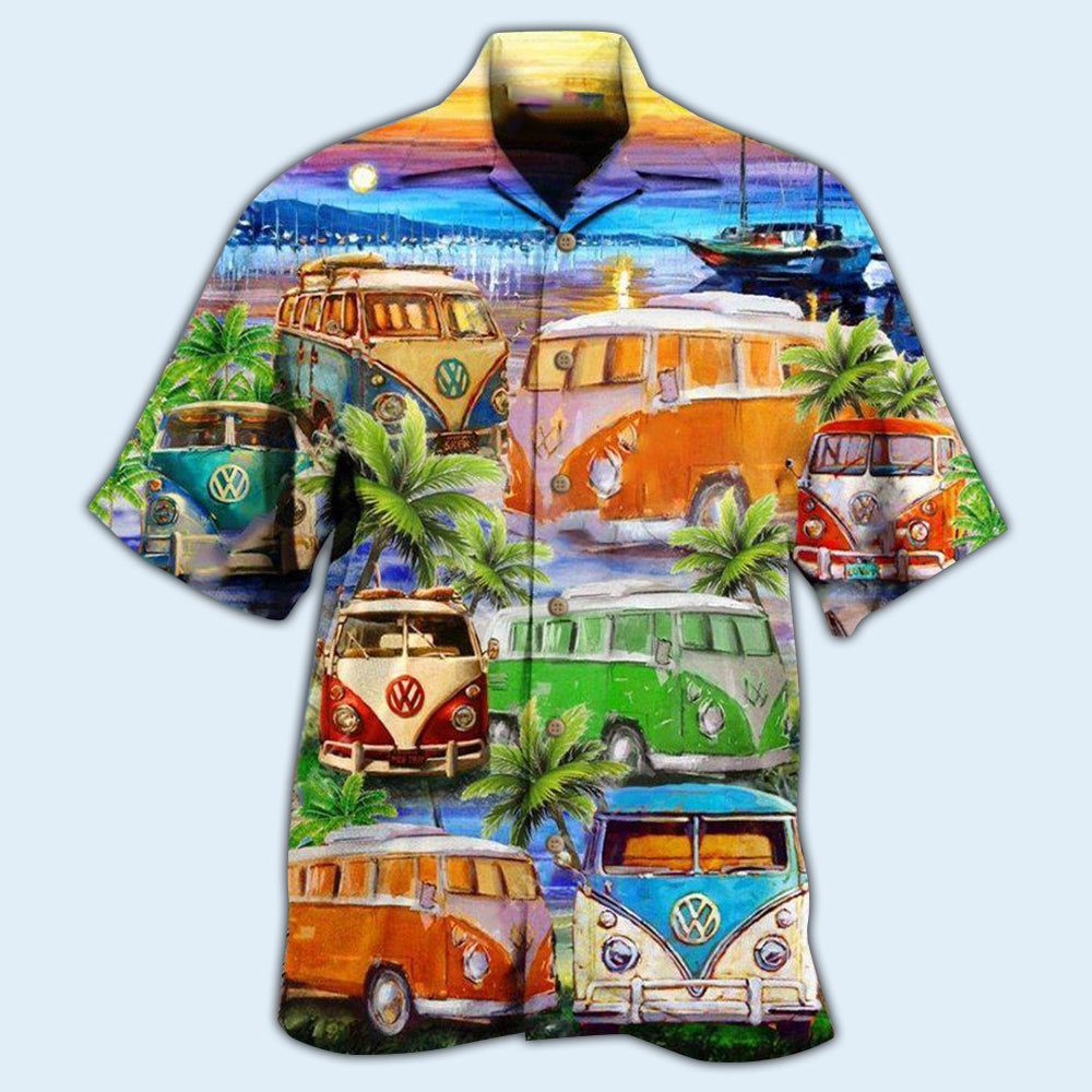 Bus Good Times And Tan Lines On The Beach - Hawaiian Shirt - Reefox