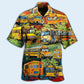 School Bus Stop Talking Just Say 10-4 School Bus Driver In Green - Hawaiian Shirt - Reefox