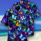 Butterfly Colorful In Dark - Hawaiian Shirt - Reefox