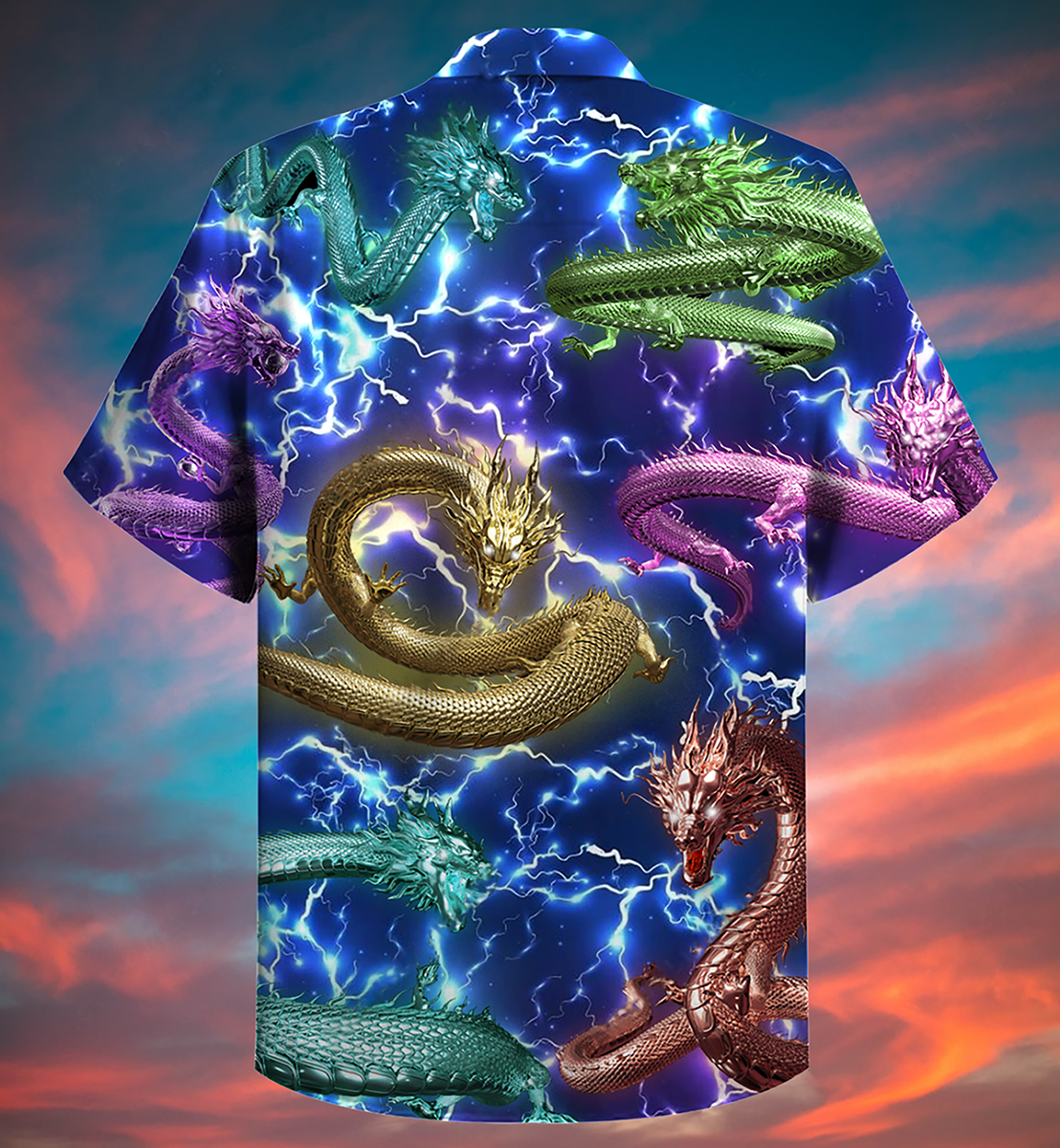 Dragon Love Life Amazing Lightning - Hawaiian Shirt - Reefox