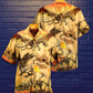 Dragon Skull Fighting On Desert - Hawaiian Shirt - Reefox