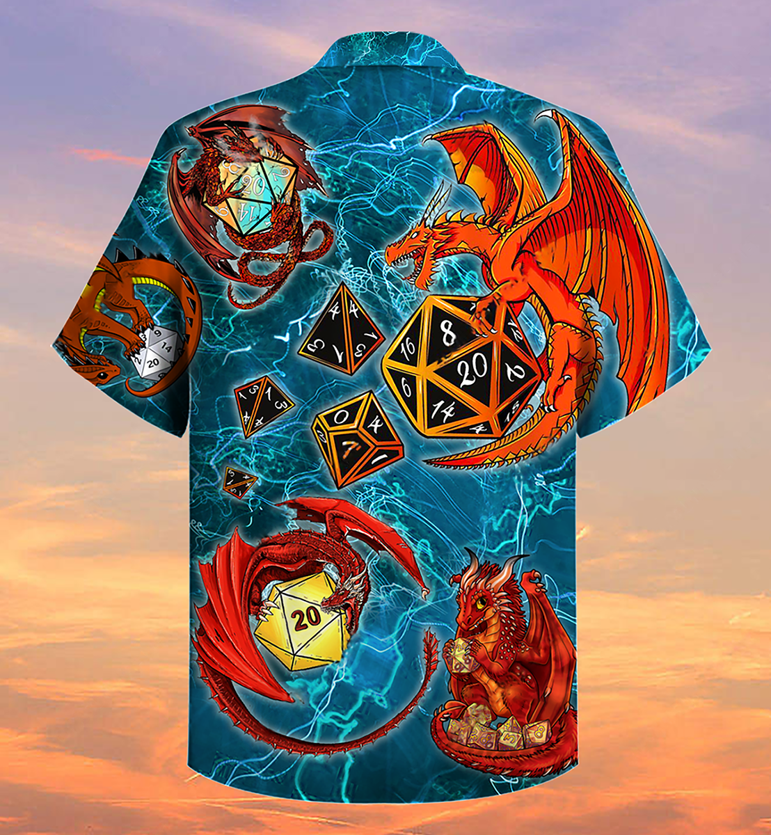D20 Dragon Love Life Amazing Style - Hawaiian Shirt - Reefox
