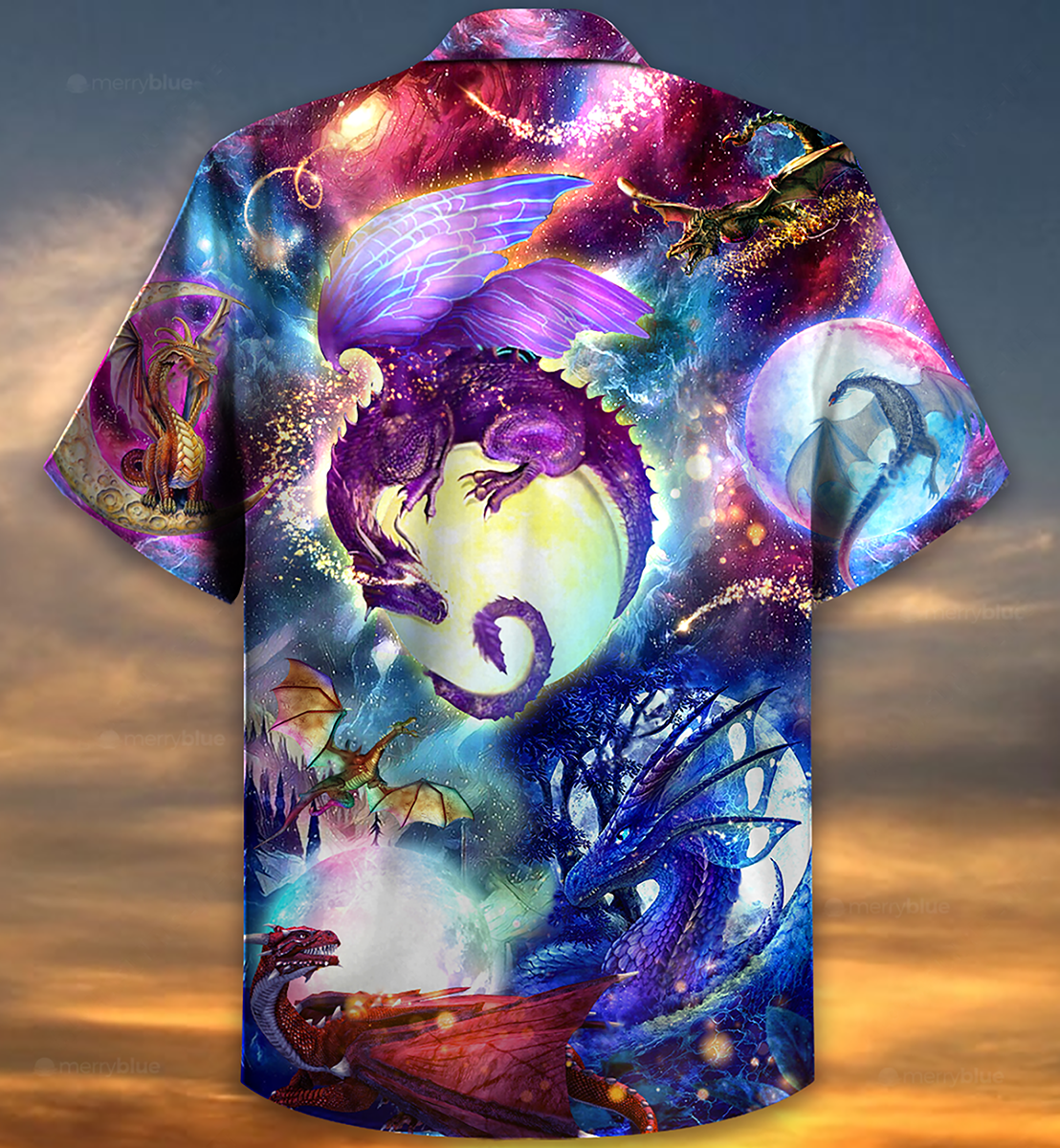Dragon Love Life Galaxy Sky - Hawaiian Shirt - Reefox