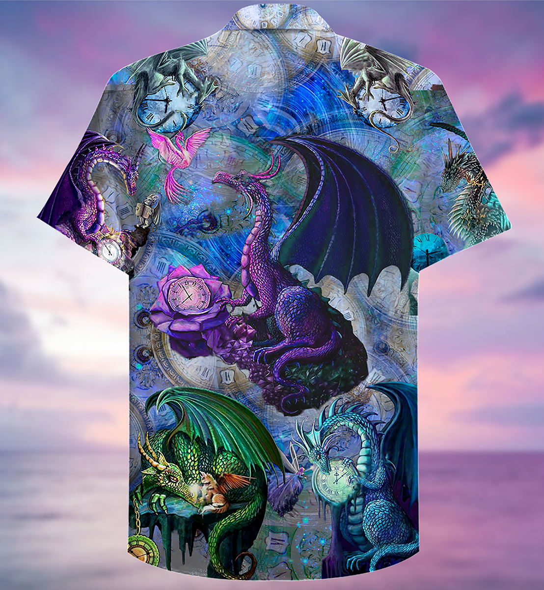 Dragon Love Life Love Timepiece - Hawaiian Shirt - Reefox