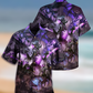 Dragon Purple Skull Love Life - Hawaiian Shirt - Reefox