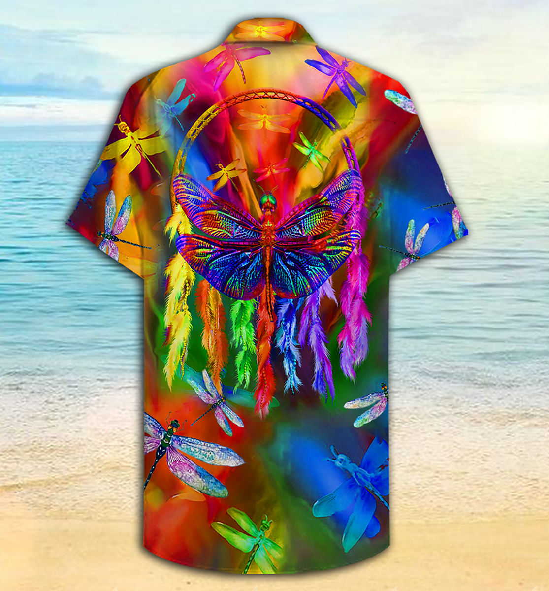 Dragon Dragonfly Colorful Love Life - Hawaiian Shirt - Reefox