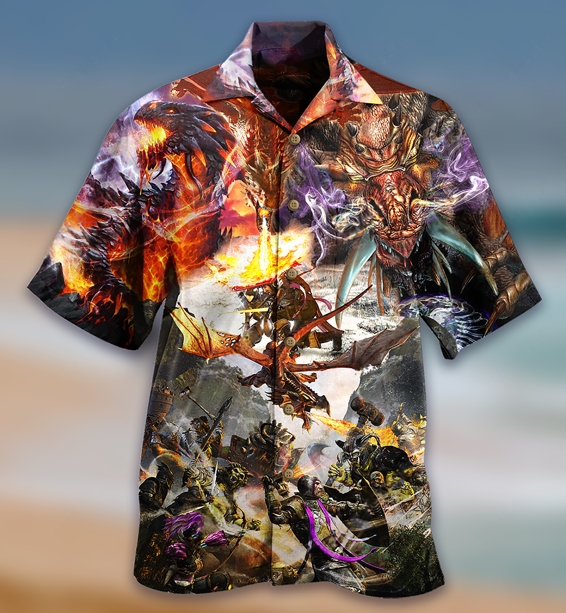 Dragon Love Life Combat Amazing - Hawaiian Shirt - Reefox