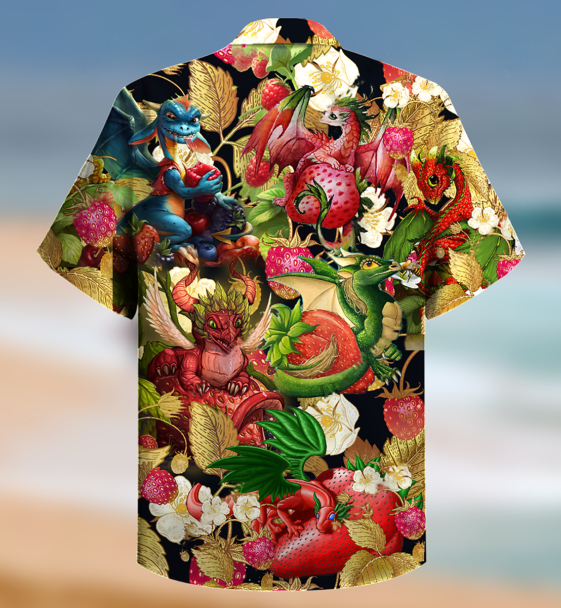 Dragon Fruit Strawberry Love Life Amazing - Hawaiian Shirt - Reefox