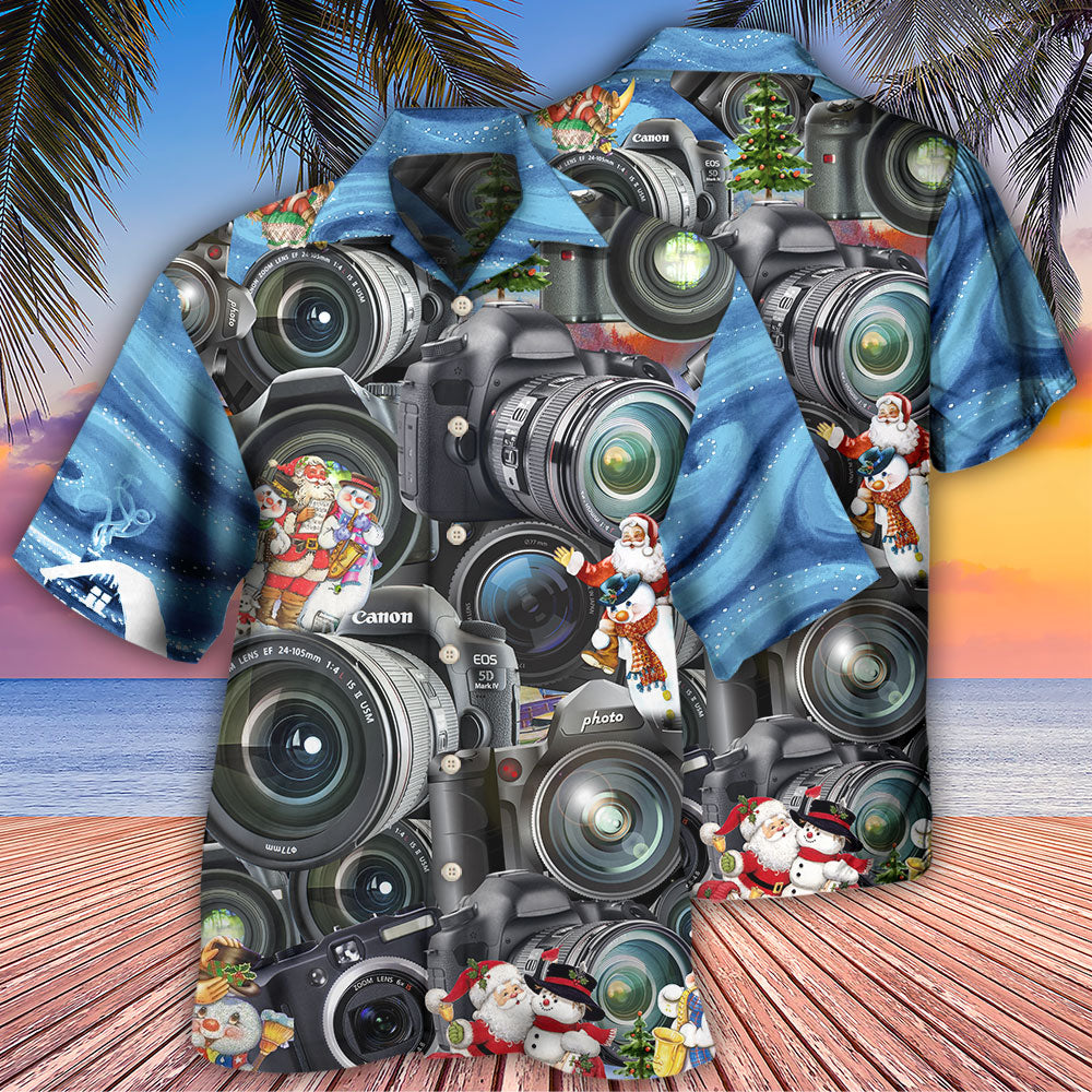 Camera Amazing Merry Christmas Happy - Hawaiian Shirt - Reefox