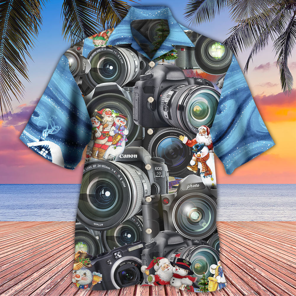 Camera Amazing Merry Christmas Happy - Hawaiian Shirt - Reefox