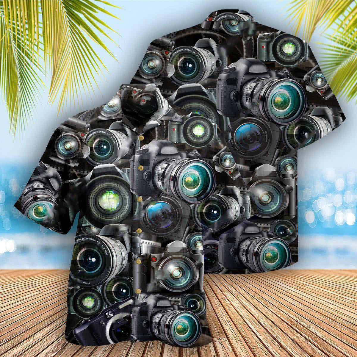 Camera Look Through Cameras - Hawaiian Shirt - Reefox