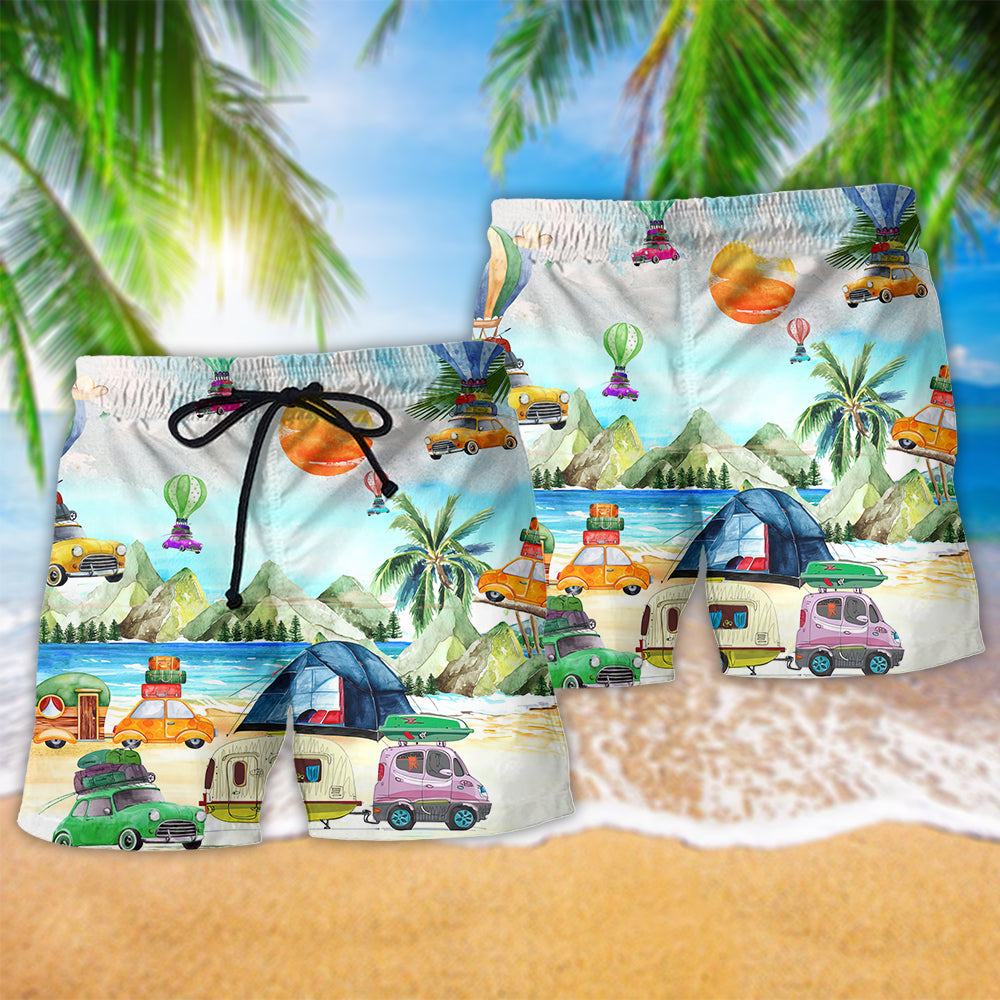 Camping Get High With - Beach Short Reefox - Owls Matrix LTD