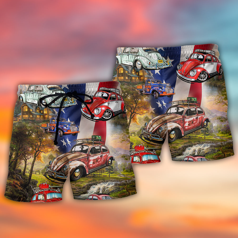 Camping Independence Day - Beach Short Reefox - Owls Matrix LTD