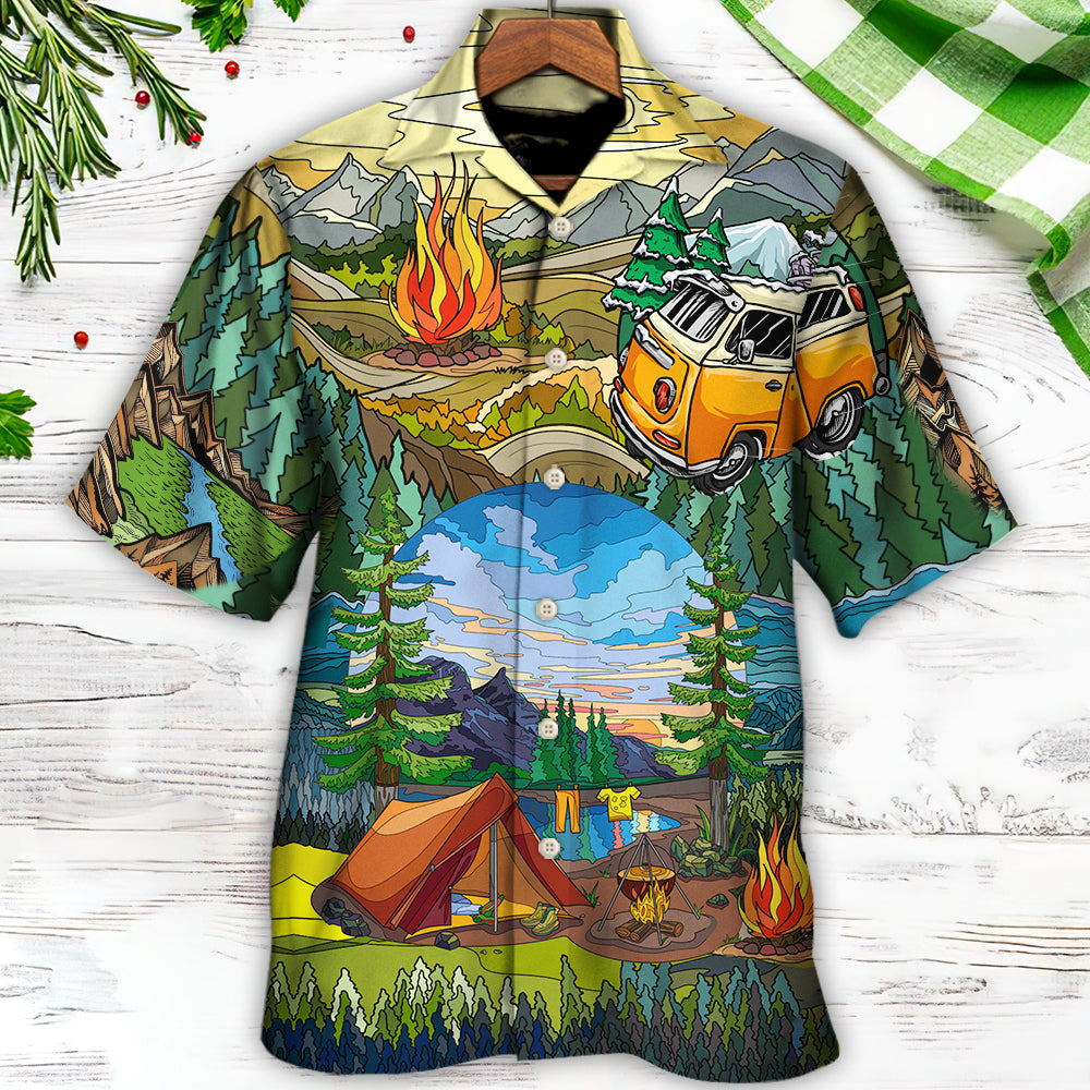 Camping Life Is Best Art - Hawaiian Shirt - Reefox