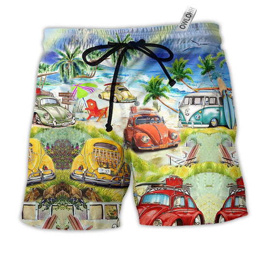 Beach Short / Adults / S Camping Love Beautiful Life - Beach Short Reefox - Owls Matrix LTD