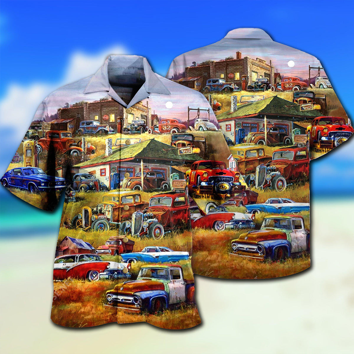 Car Being With The Classic Is A Bless Car - Hawaiian Shirt - Reefox