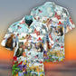 Cat Bird Winter Beautiful - Hawaiian Shirt - Reefox