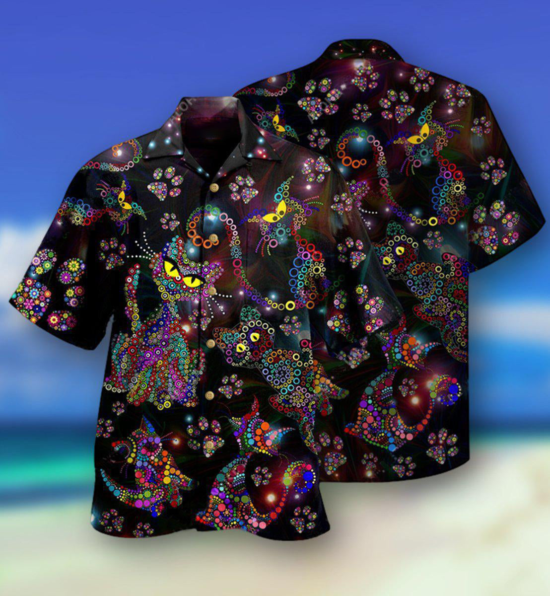 Cat Colorful Amazing - Hawaiian Shirt - Reefox