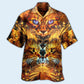 Cat Cool Flaming Cat - Hawaiian Shirt - Reefox