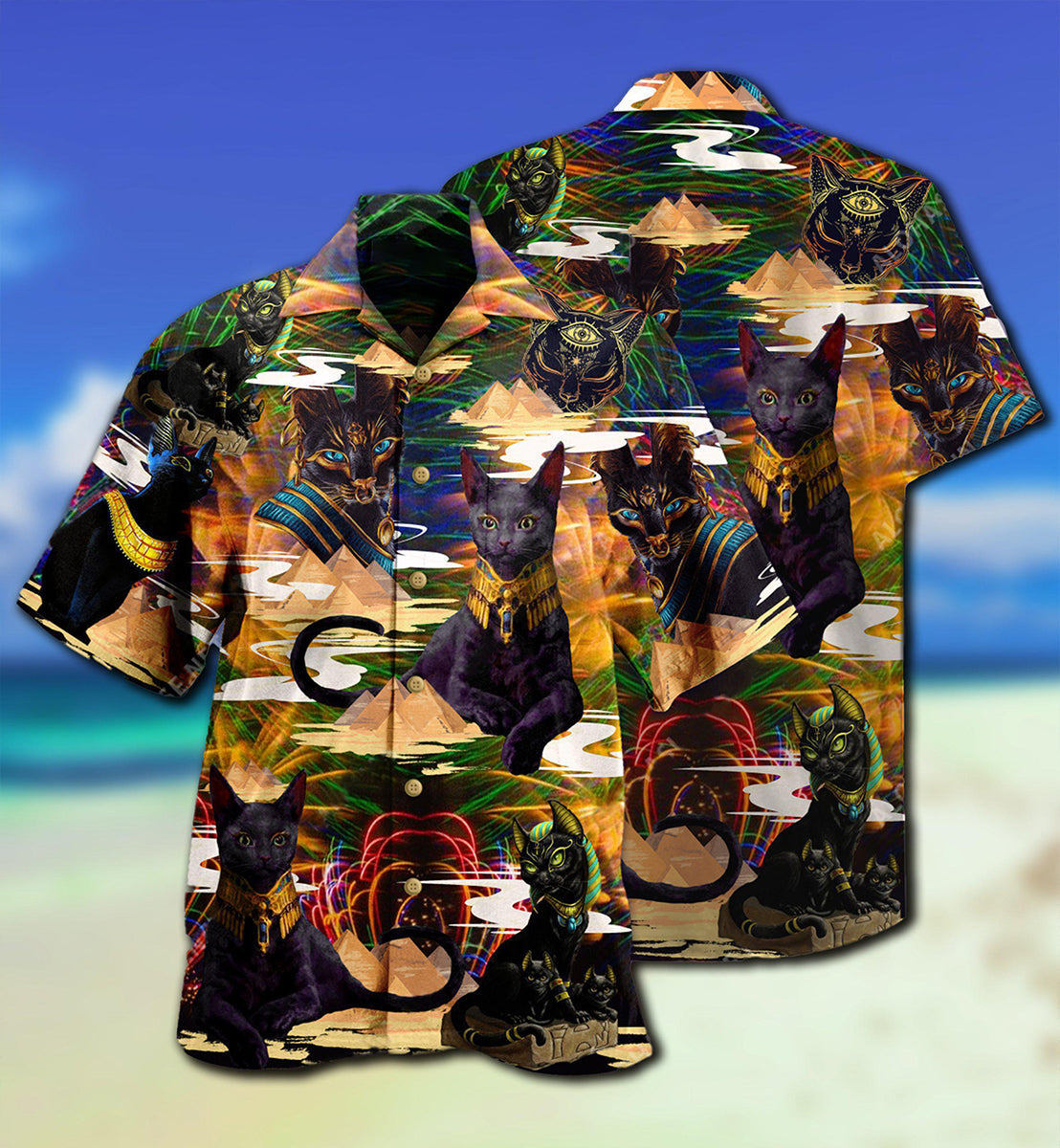 Cat Egypt Awesome Egyptain - Hawaiian Shirt - Reefox