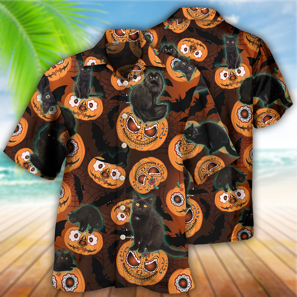 Halloween Is Better Cat Make - Hawaiian Shirt - Reefox