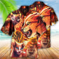 Cat Play Fire - Hawaiian Shirt - Reefox