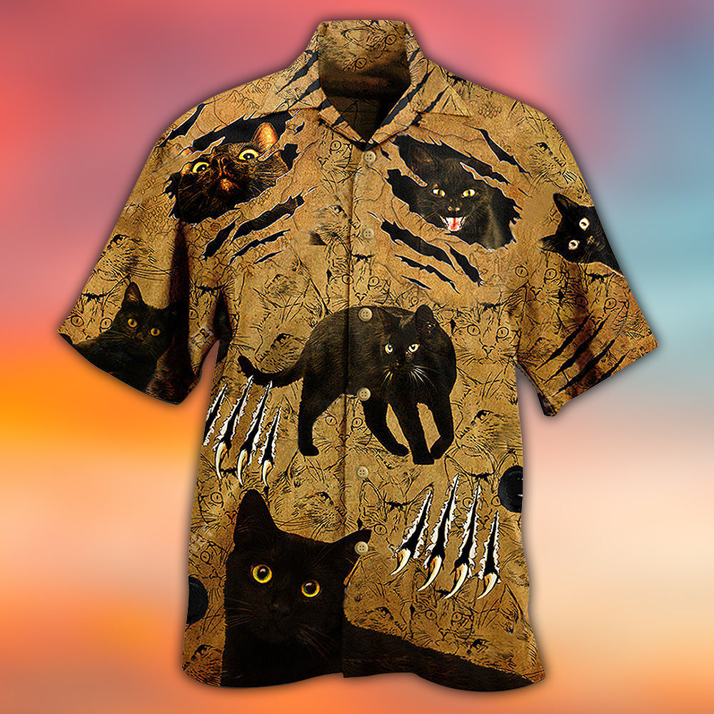 Cat Put Your Paws Up - Hawaiian Shirt - Reefox