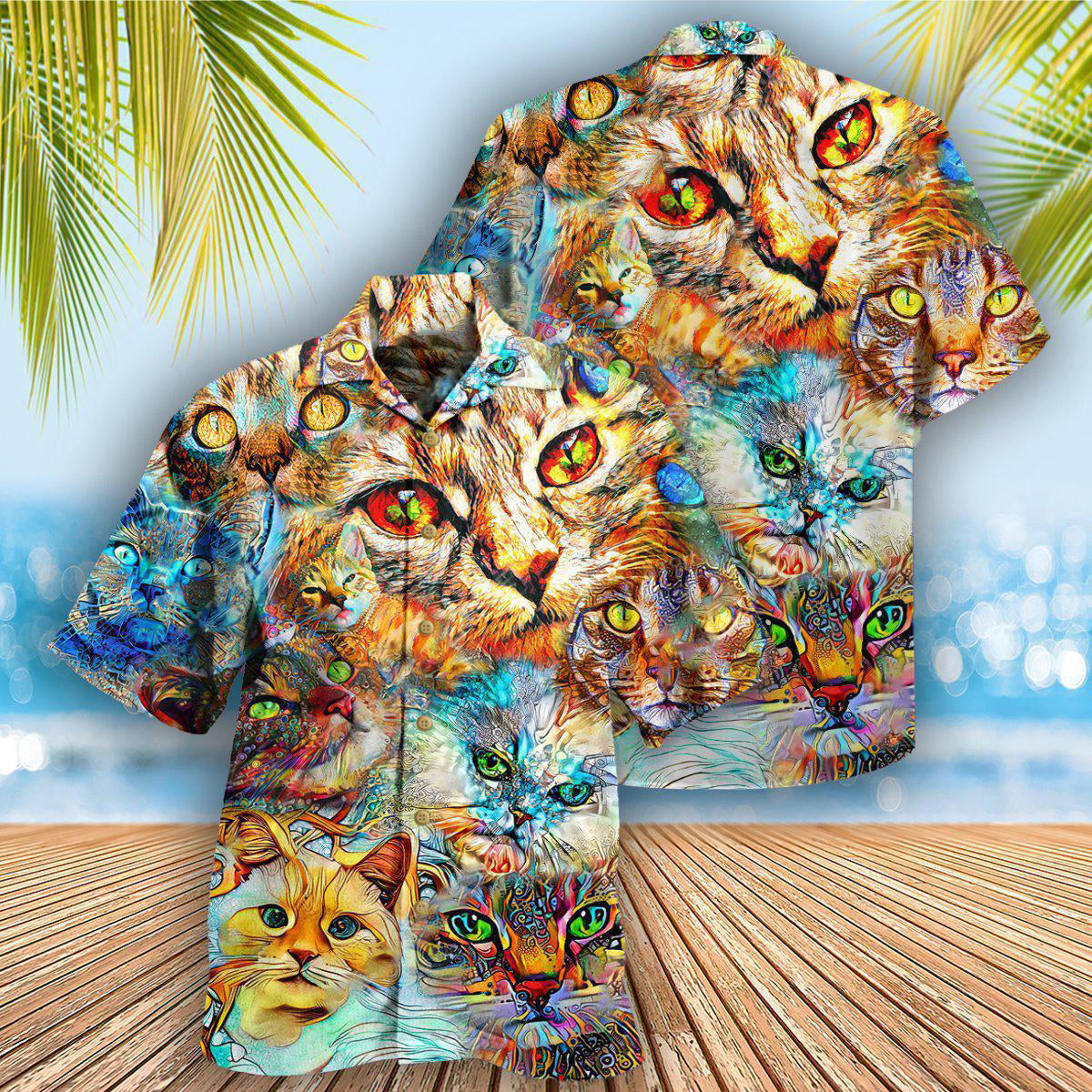 Cat Real Love Cats - Hawaiian Shirt - Reefox