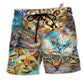 Beach Short / Adults / S Cat Real Men Love Cats - Beach Short Reefox - Owls Matrix LTD