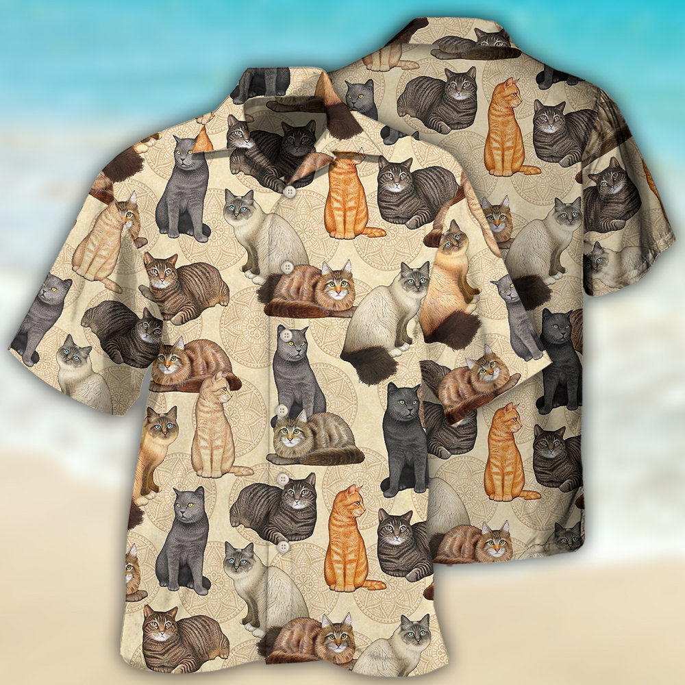 Cat Make Me Happy - Hawaiian Shirt - Reefox