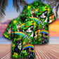 Irish Saint Patricks Day Cats Shamrocks - Hawaiian Shirt - Reefox