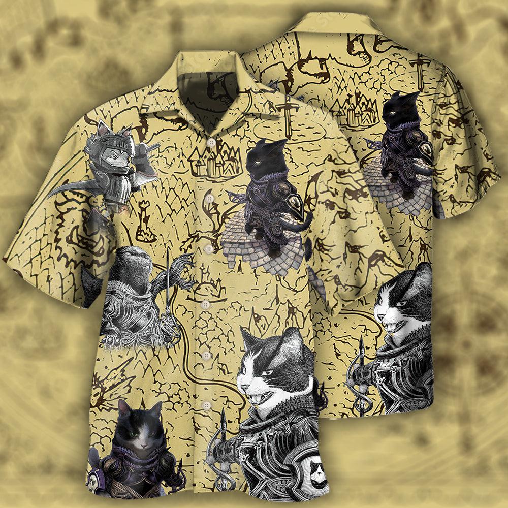 Cat Warrior Strong - Hawaiian Shirt - Reefox
