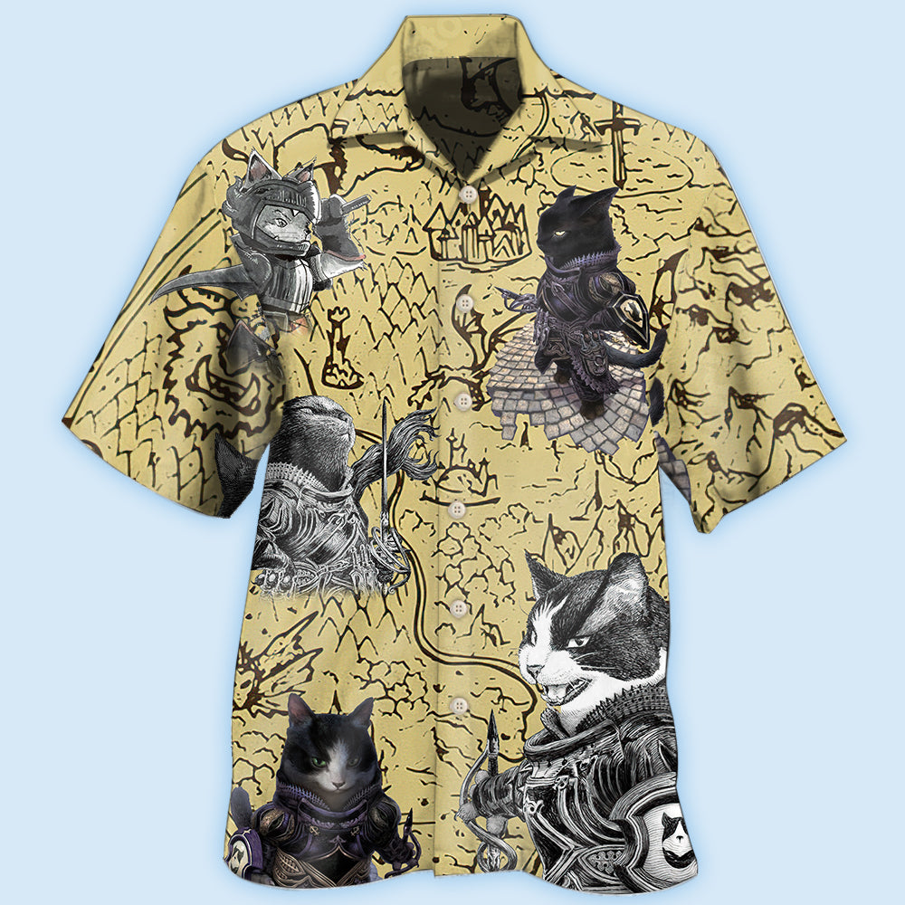 Cat Warrior Strong - Hawaiian Shirt - Reefox