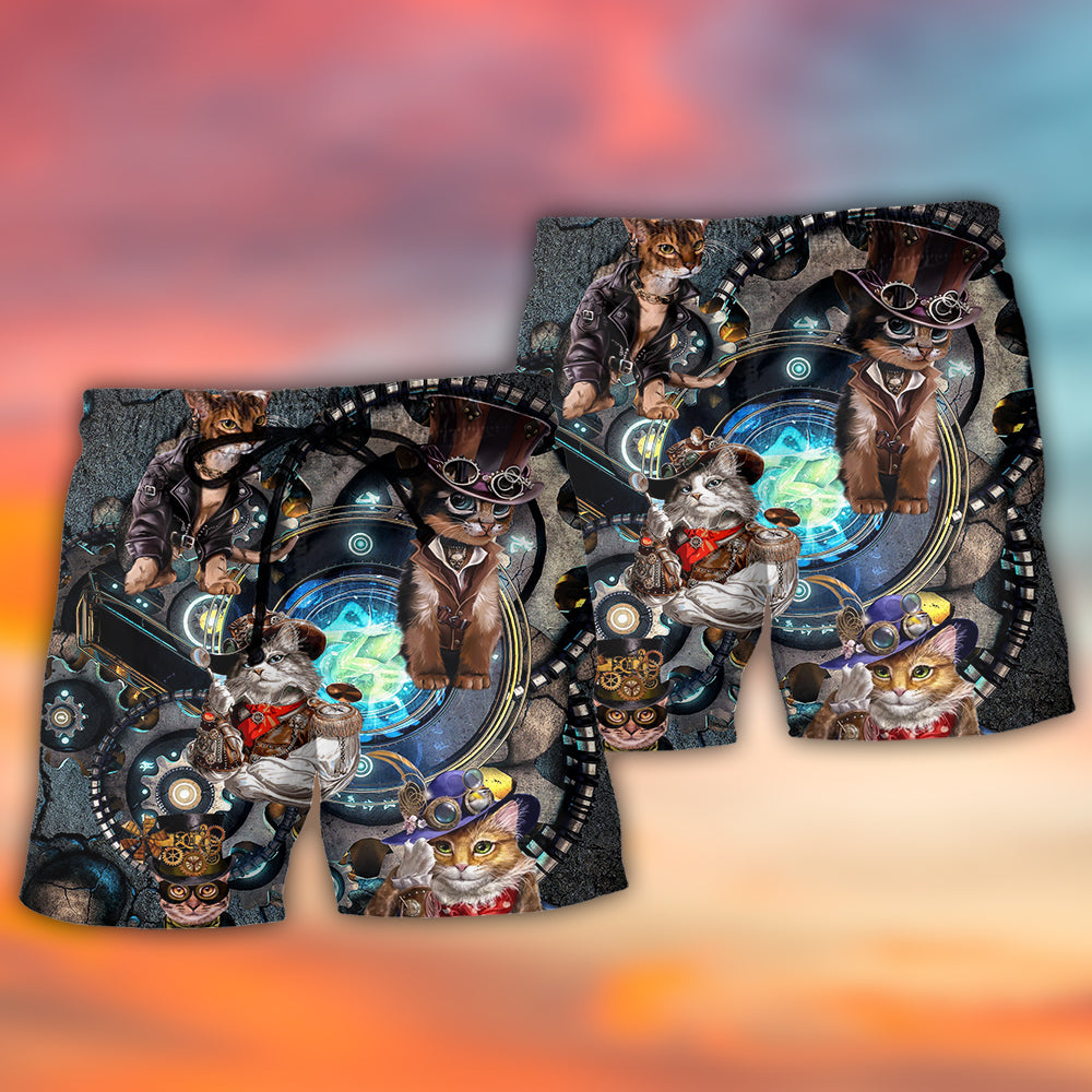 Cat Mechanic Cool Style - Beach Short Reefox - Owls Matrix LTD