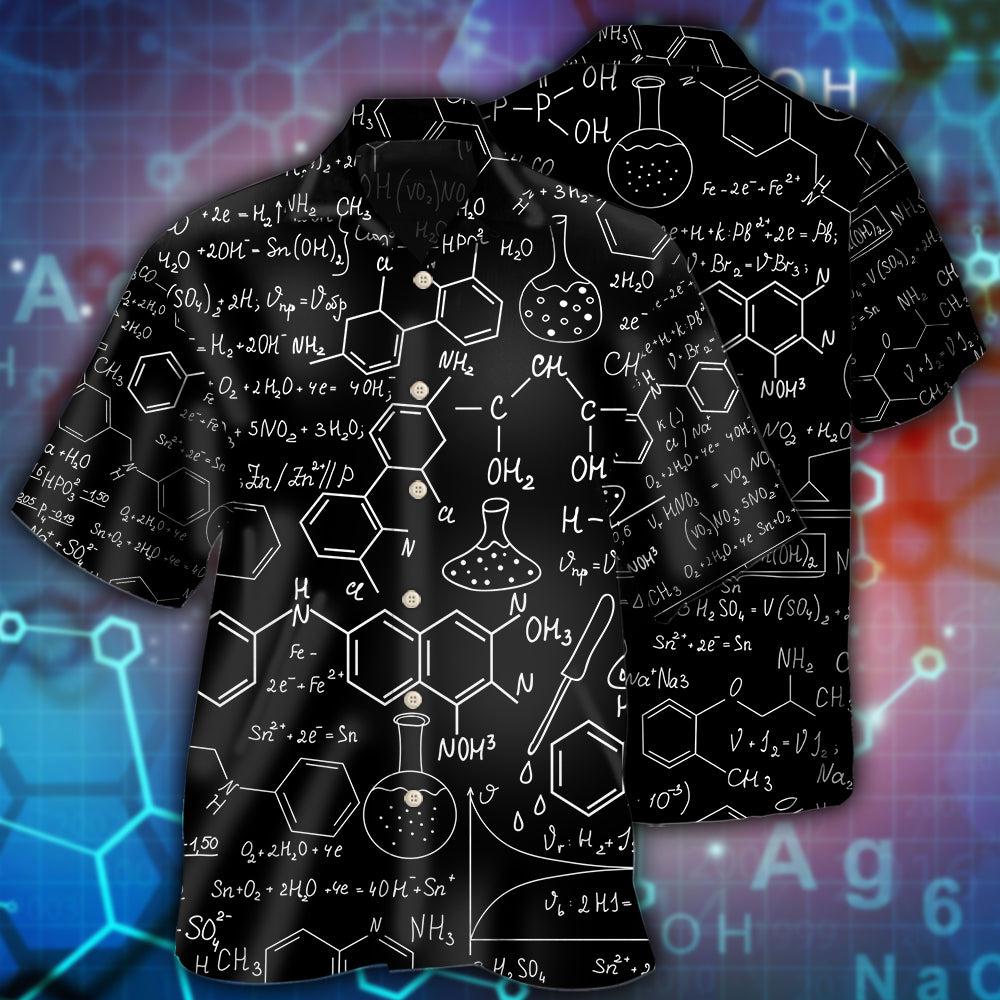 Chemistry Black Color Style - Hawaiian Shirt - Reefox