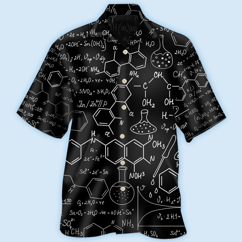 Chemistry Black Color Style - Hawaiian Shirt - Reefox