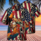 Chicken Celebrating Independence Day - Hawaiian Shirt - Reefox