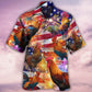 Chicken America Celebrating Independence Day - Hawaiian Shirt - Reefox