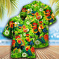 Chicken Roosters Bring Luck Shamrock - Hawaiian Shirt - Reefox