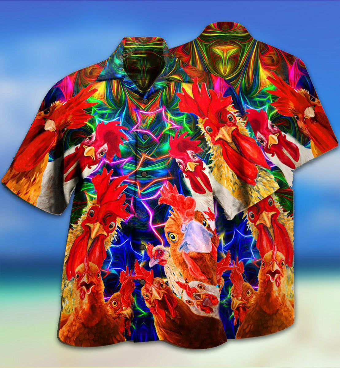 Chicken Amazing Oh Cluck No Farmer - Hawaiian Shirt - Reefox