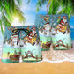 Christmas Cute Santa Claus - Beach Short Reefox - Owls Matrix LTD