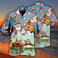 Christmas Cute Santa Claus Go Fishing - Hawaiian Shirt - Reefox