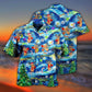 Christmas Dancing Reindeers Happy With Tornado - Hawaiian Shirt - Reefox