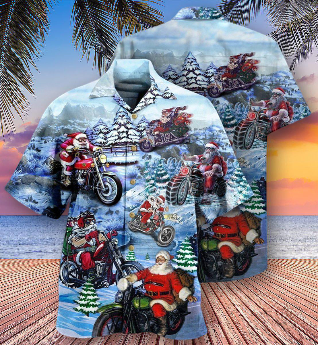 Christmas Driving With Santa Claus Merry Christmas - Hawaiian Shirt - Reefox