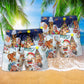 Christmas Happy Animals Snow - Beach Short Reefox - Owls Matrix LTD