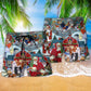 Christmas Love Many Animals - Beach Short Reefox - Owls Matrix LTD