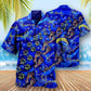 Christmas Never Walk Alone In Blue - Hawaiian Shirt - Reefox