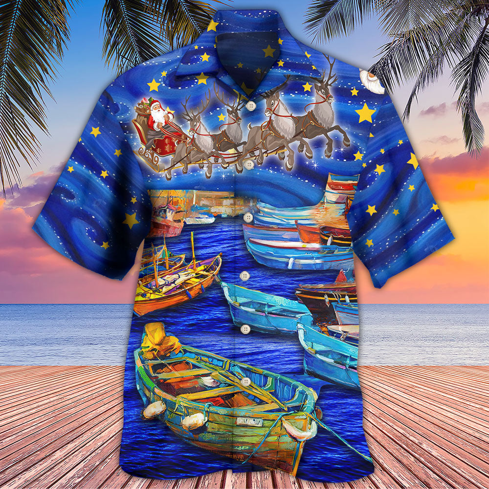 Christmas Santa Boat Dreamer - Hawaiian Shirt - Reefox