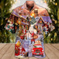 Christmas Santa Is Delivering Love Christmas Street - Hawaiian Shirt - Reefox