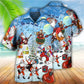 Christmas Santa Loves Music And Guitar - Hawaiian Shirt - Reefox